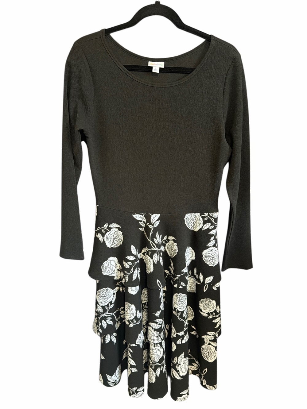 Lularoe Black with White flower Dress